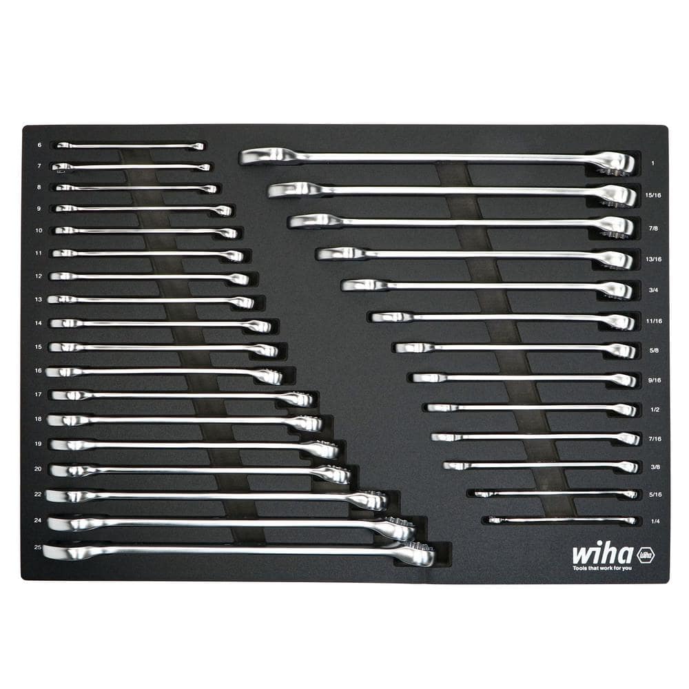 Combination Wrench Tray Set - SAE and Metric (31-Piece) - Image 1