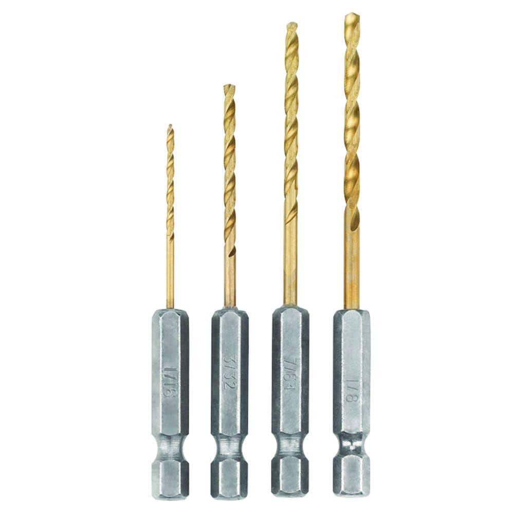 SpeedLoad+ Titanium 4-Piece Hex Shank Pilot Drill Bit Set - Image 1