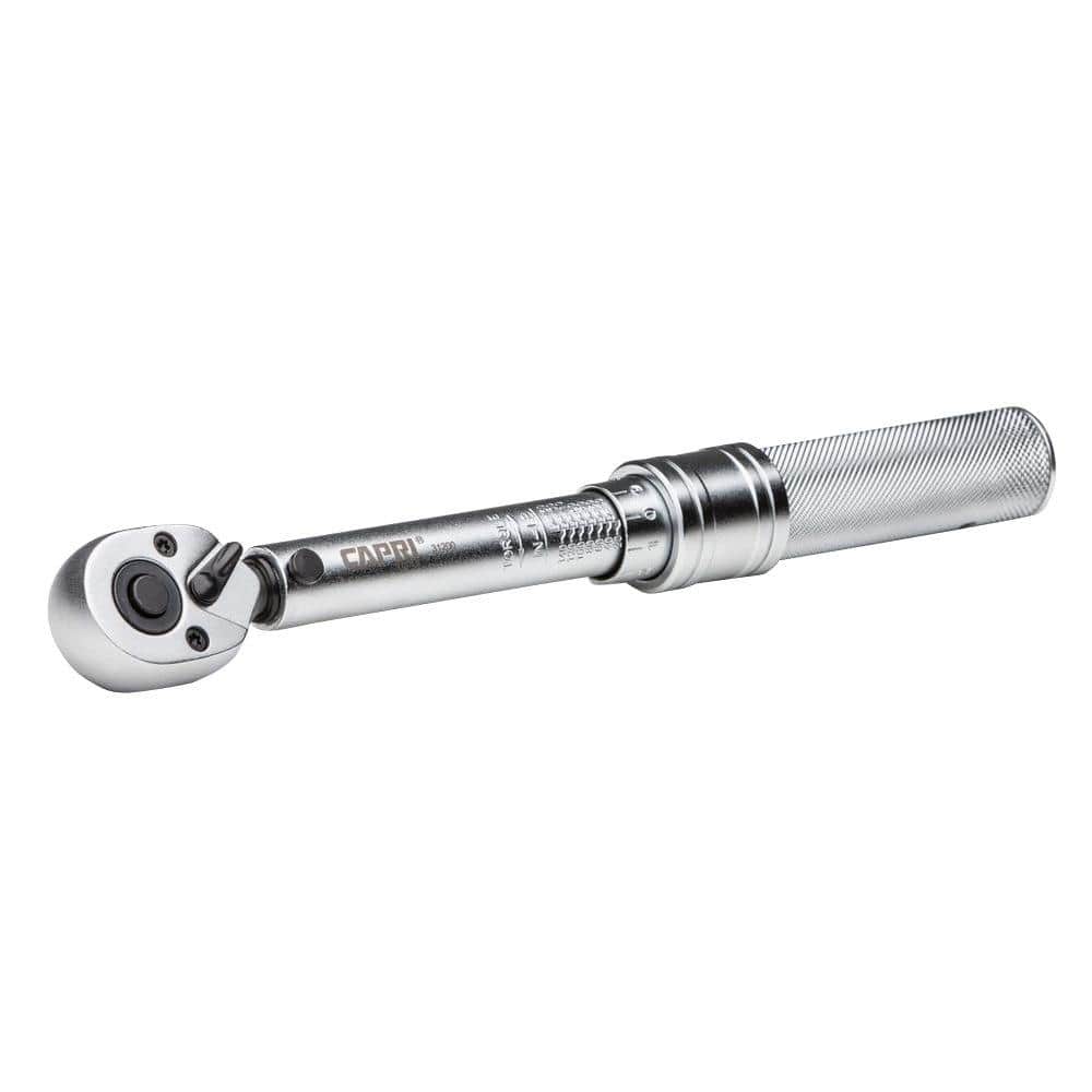 Capri Tools 31200 30-150 Inch Pound Industrial Torque Wrench, 1 4" Drive, Matte Chrome - Image 1