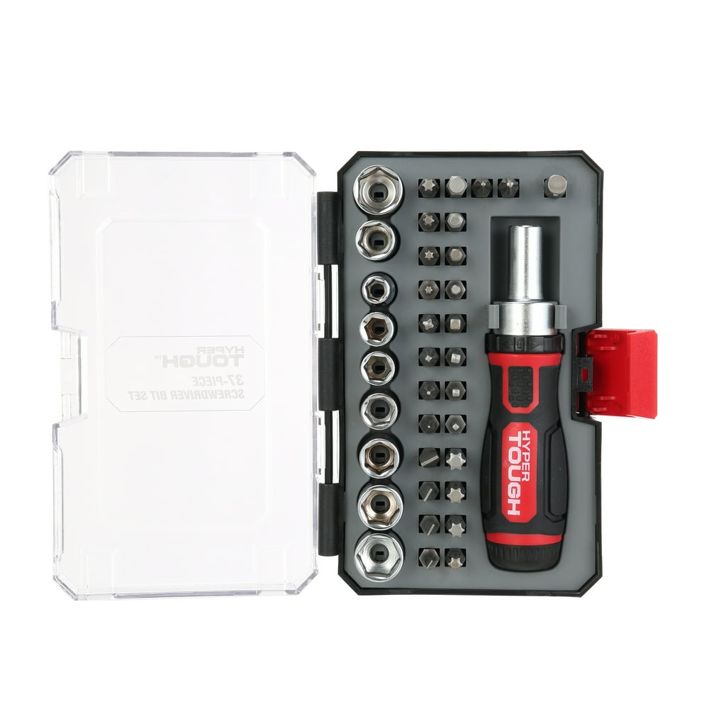 Hyper Tough 37 Piece Ratchet Multi-type Screwdriver Set TS99914A - Image 1