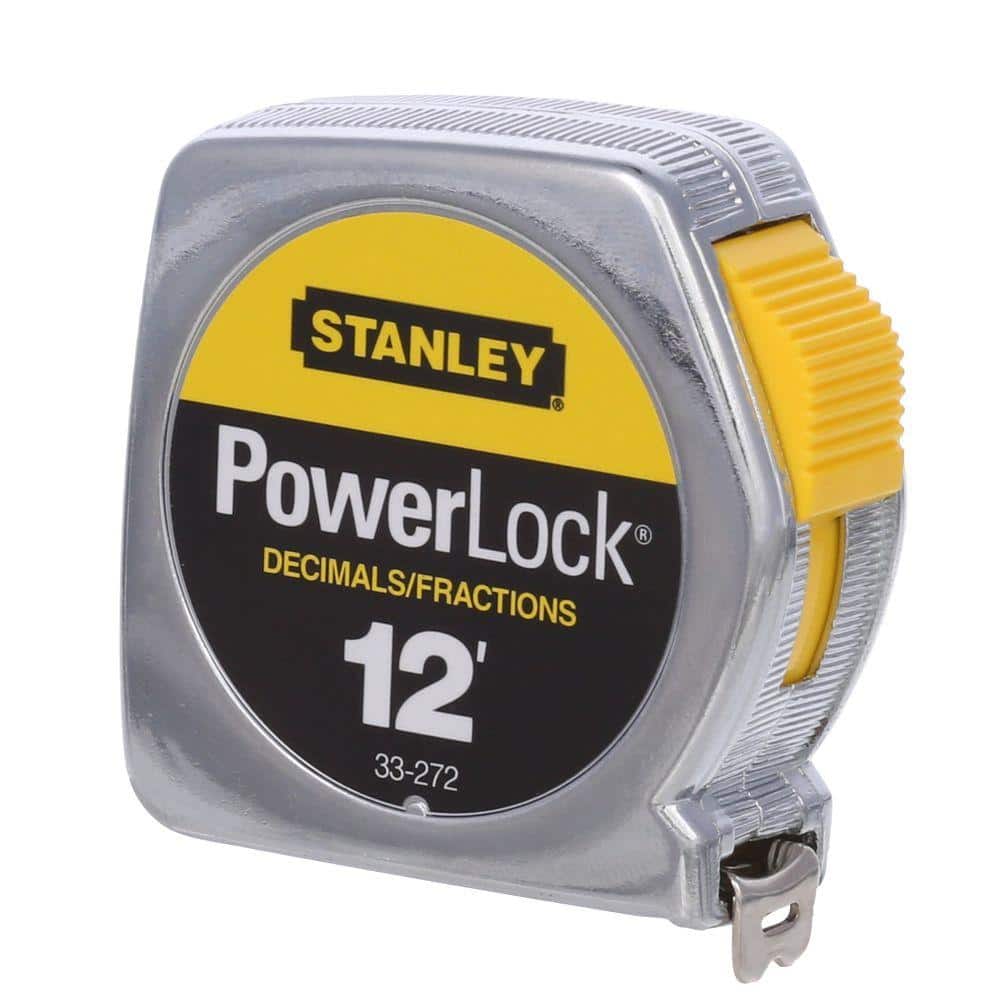 12 ft. PowerLock Tape Measure w/ Decimal Scale - Image 1
