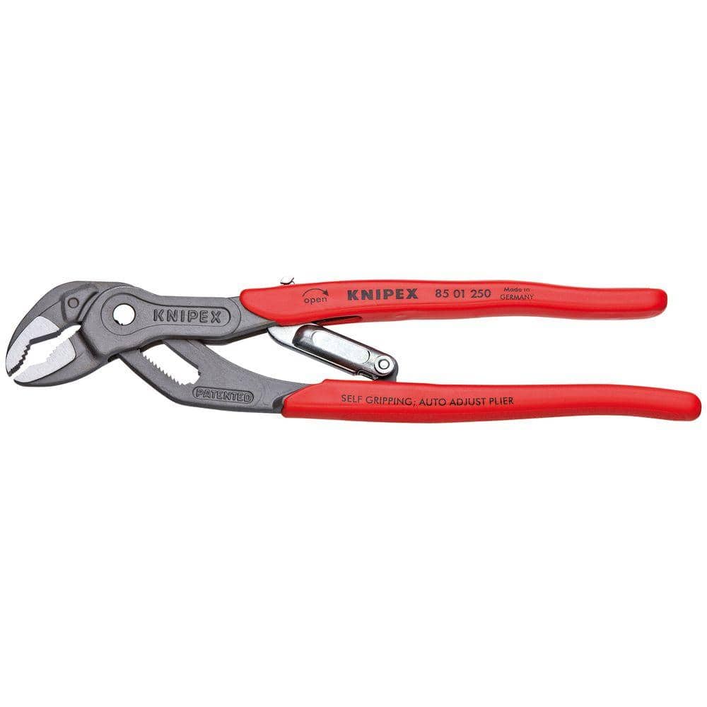 KNIPEX Tools - Auto Adjusting Water Pump Pliers (8501250US), 10 inches, Red - Image 1