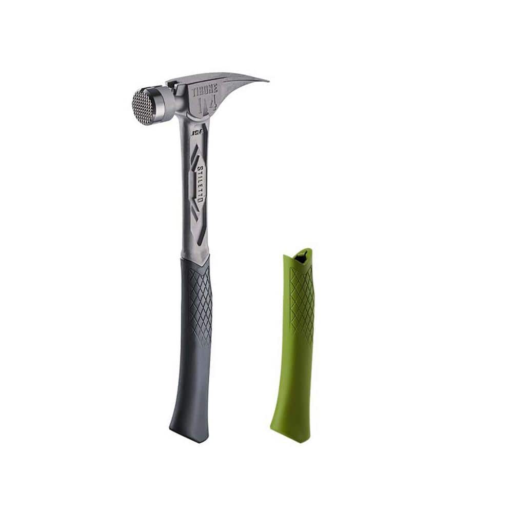 14 oz. TiBone Milled Face with Curved Handle with Green Replacement Grip (2-Piece) - Image 1