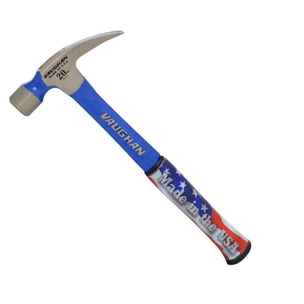 20 oz.. Smooth Face Solid Steel Rip Hammer, 14 In steel handle - Image 1