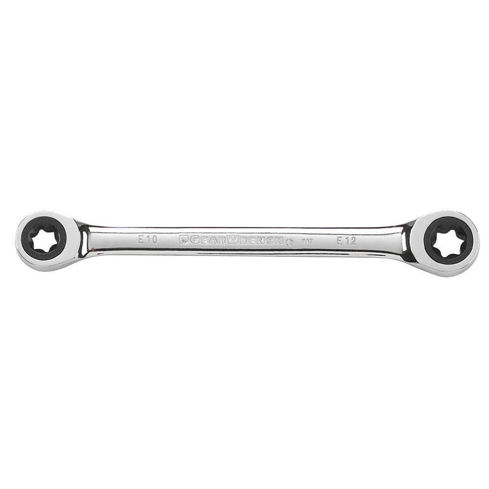 E-Torx Double Box-End Ratcheting Wrench E10 X E12 - Image 1