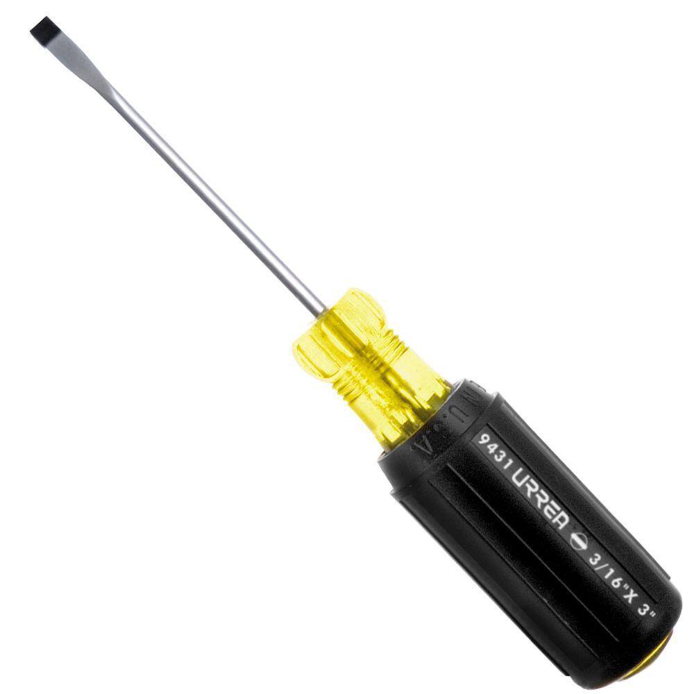 6 in. Long Round Shank Cabinet Tip Cushion Grip Screwdriver - Image 1