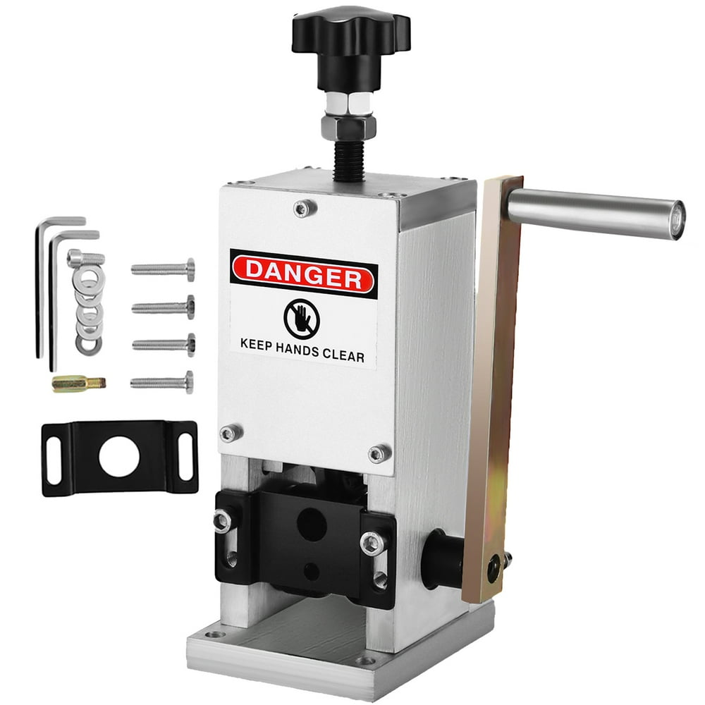 BENTISM Manual Wire Stripping Machine 0.06-0.98 inches Wire Stripper Machine with Hand Crank Portable Wire Stripping Tool - Image 1