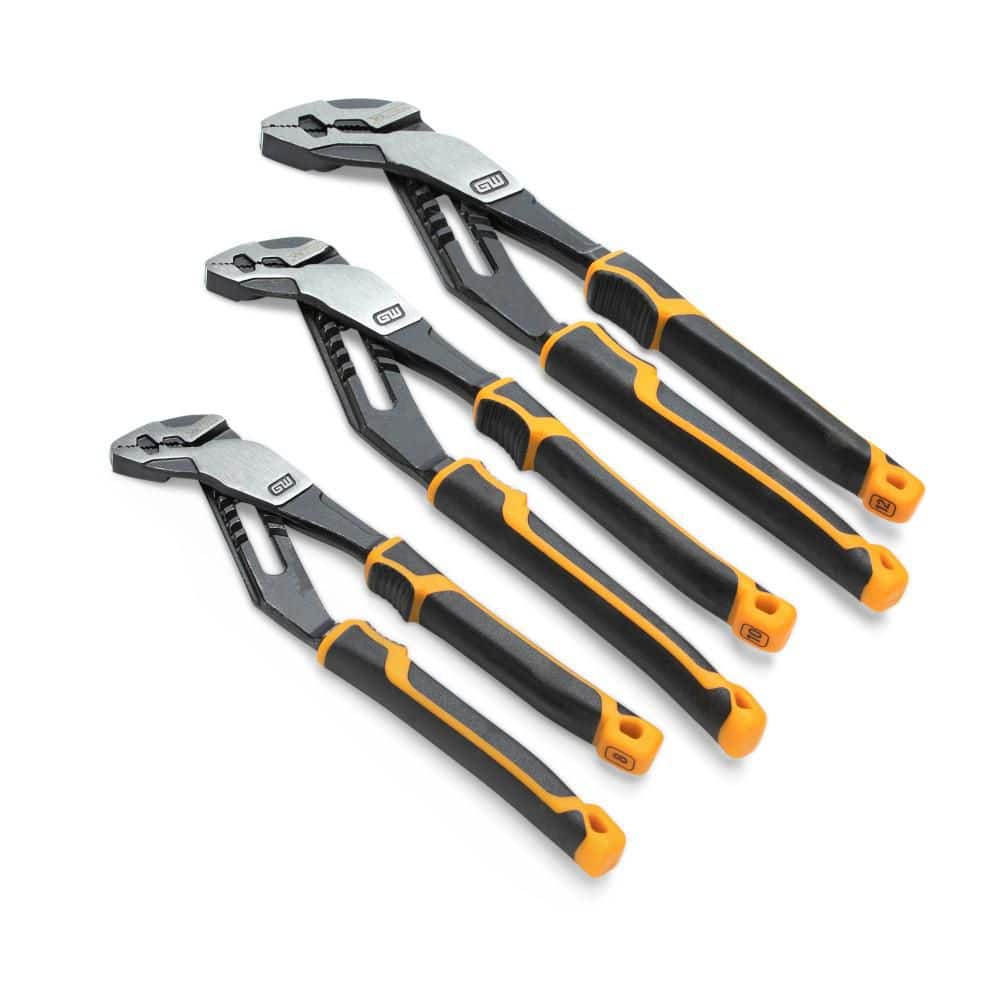 Pitbull K9 Straight Jaw Dual Material Tongue and Groove Pliers Set (3-Piece) - Image 1