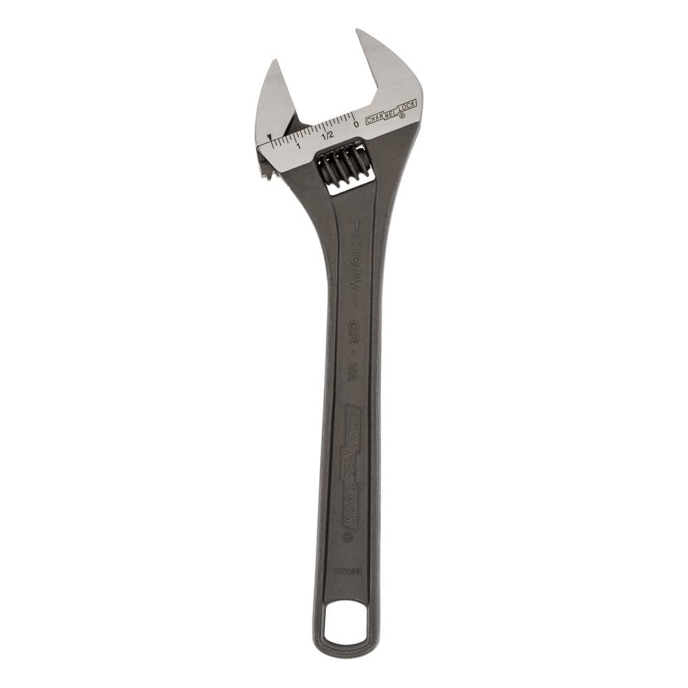 Channellock 10 Inch Chrome Vanadium Steel Wide Adjustable Wrench - Image 1