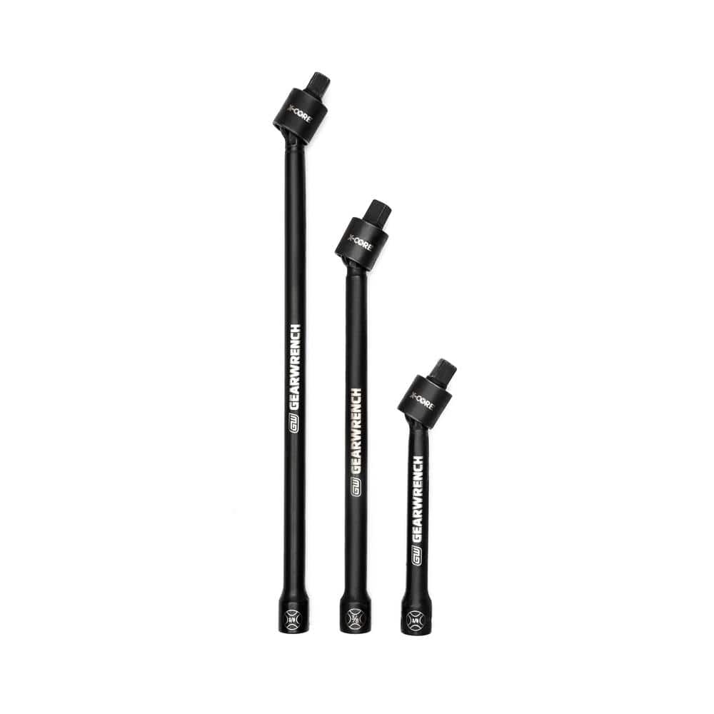 3/8 in. Drive X-Core Pinless Universal Joint Impact Extension Set (3-Piece) - Image 1
