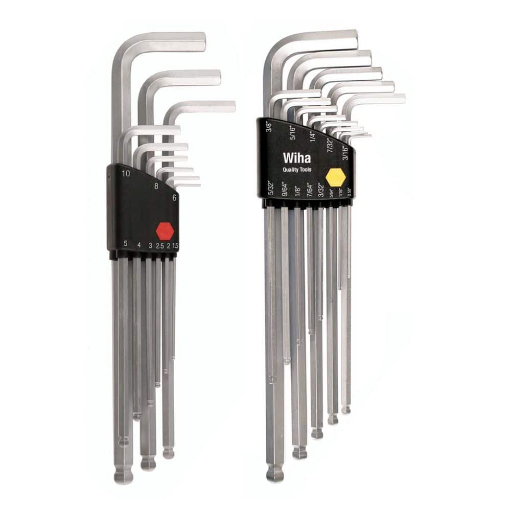Ball End Hex L-Key Set - Inch - Metric (22-Piece) - Image 1