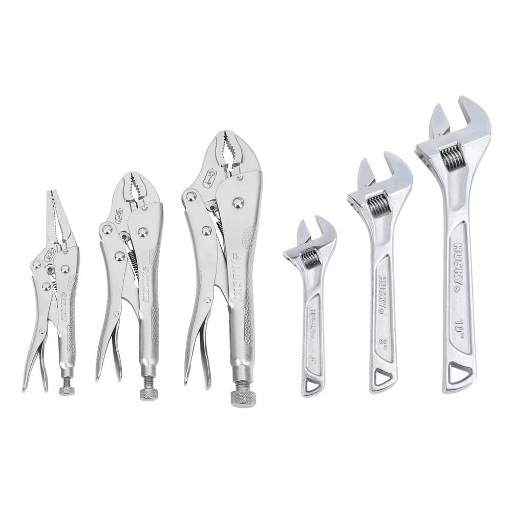 Locking Pliers Set and Adjustable Wrenches (3-Piece) - Image 1