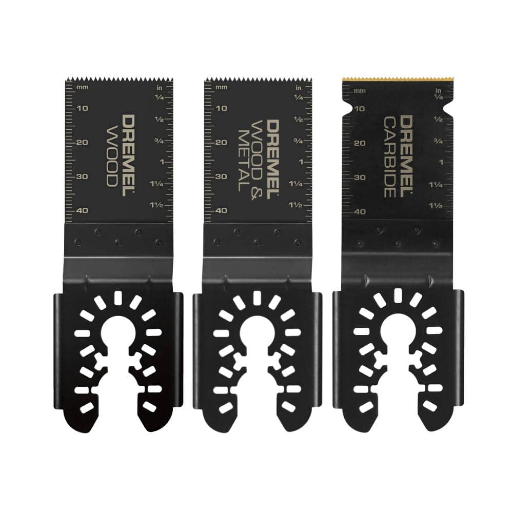 Universal 1-1/4 in. Carbide/Bi-Metal/Wood Oscillating Multi-Tool Blade Kit (3-Piece) - Image 1