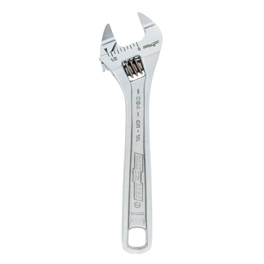 Channellock 4 Inch Vanadium Steel Extra Slim Jaw Adjustable Wrench - Image 1