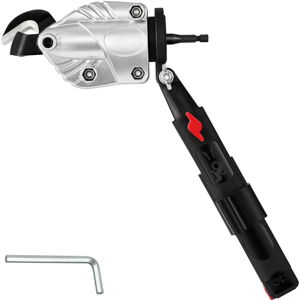 BENTISM Metal Cutter Drill Attachment, Metal Shears Attachment with 360 Degree Pivoting Head, for Cutting Max. 21 GA Stainless Steel, 18 GA Galvanized Steel, and 14 GA Aluminum Metal Sheets - Image 1