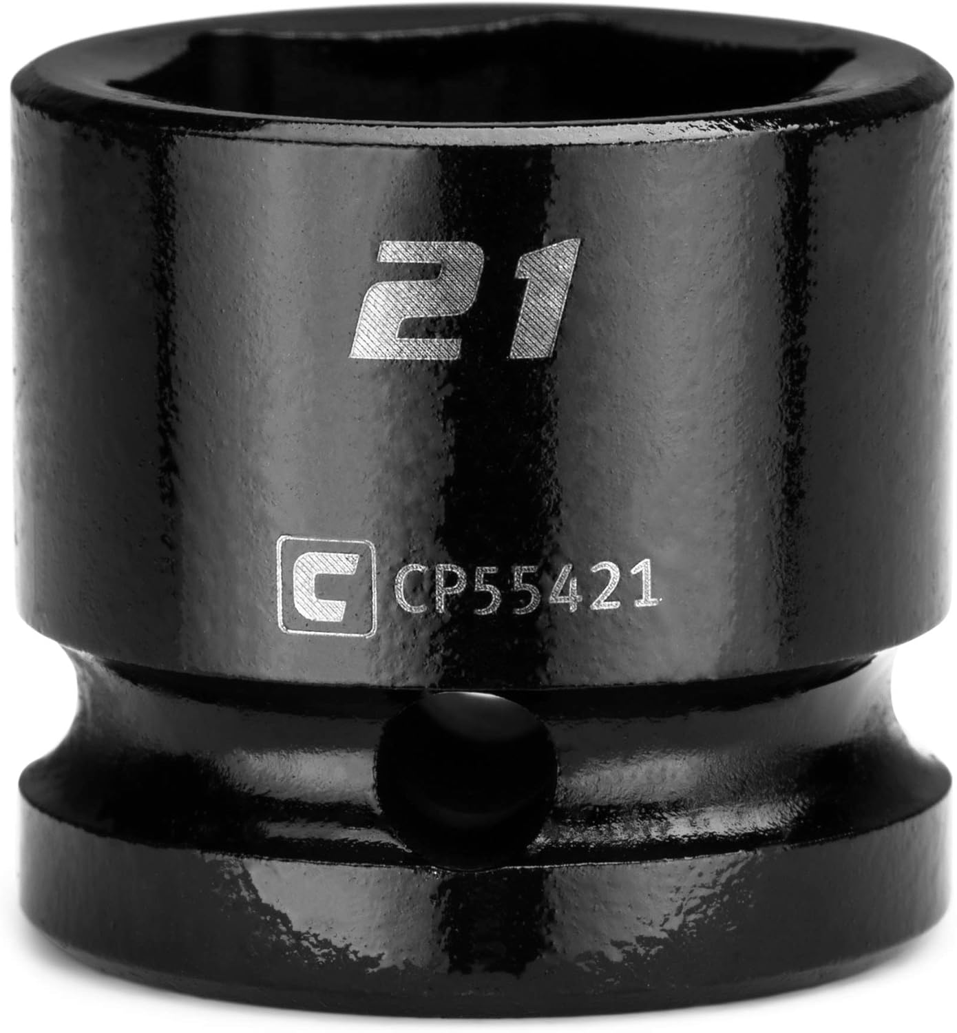 Capri Tools 21 mm Stubby Impact Socket, 1/2 in. Drive, 6-Point, Metric (CP55421) - Image 1