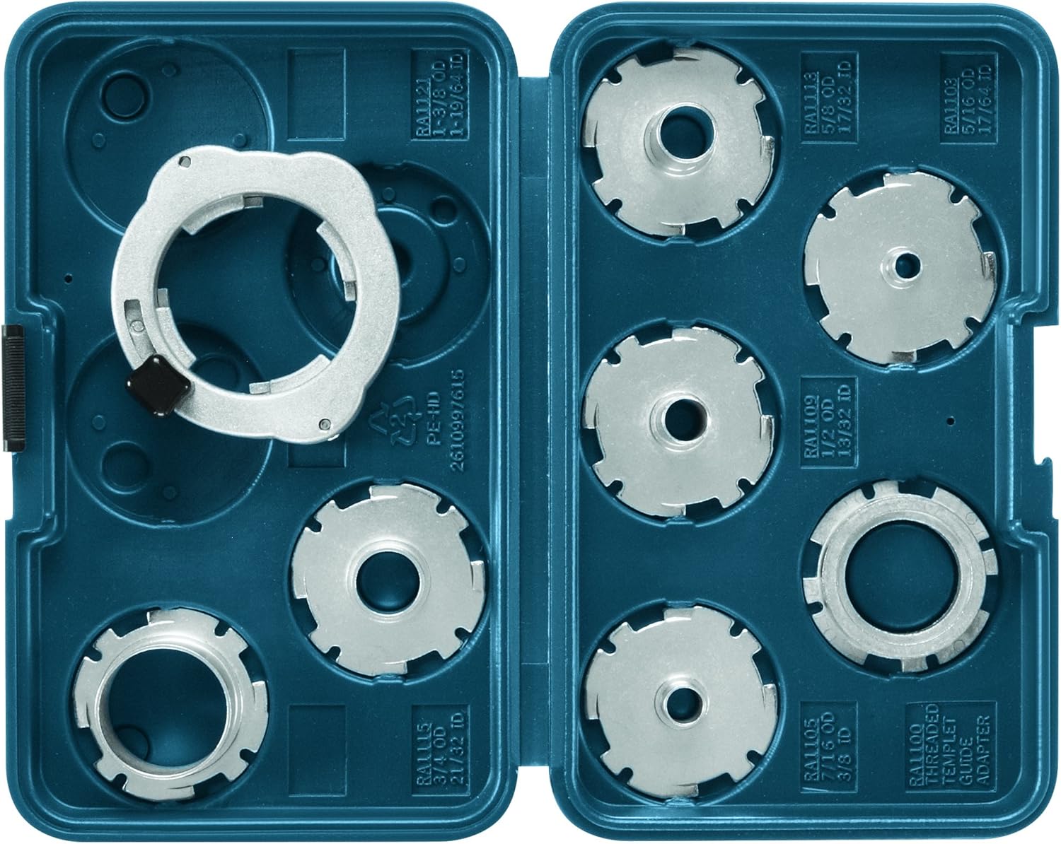 BOSCH 8-Piece Router Template Guide Set RA1128 - Image 1