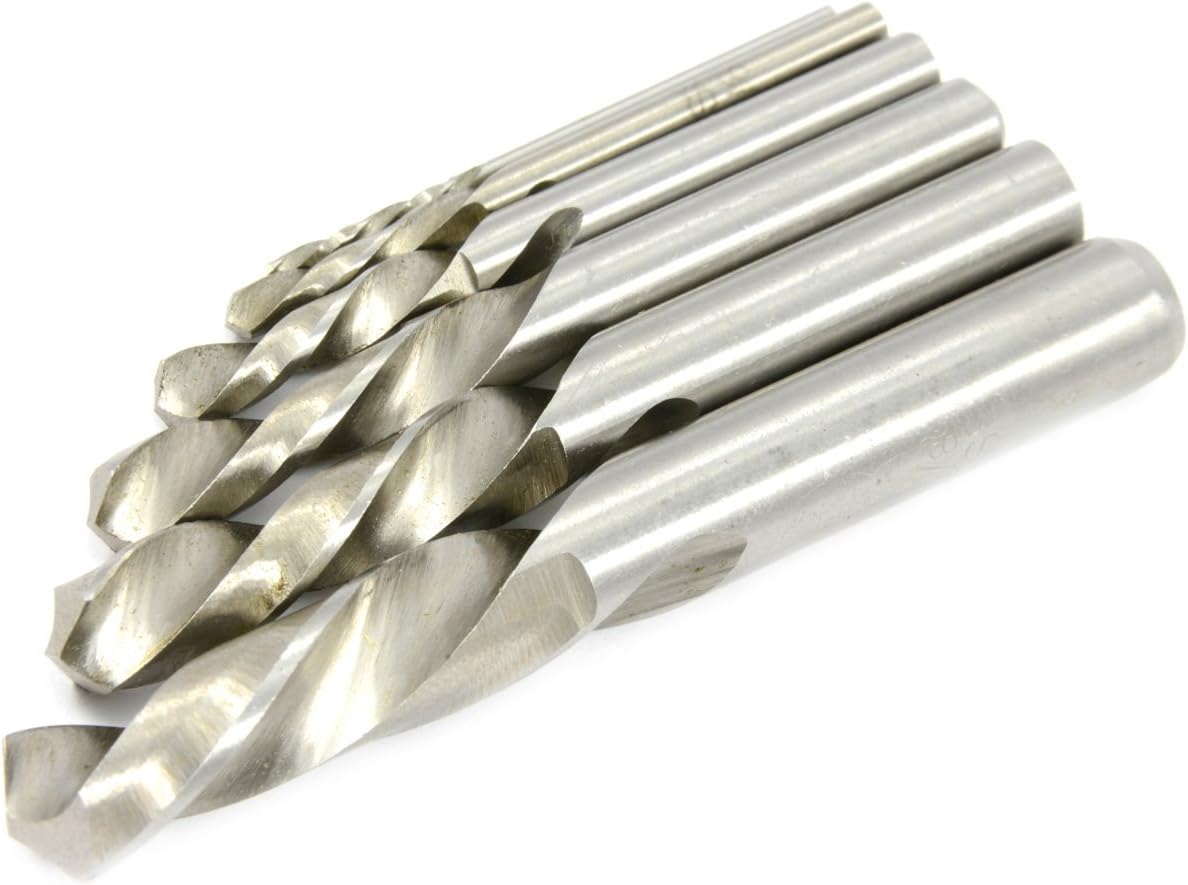 Forney Industries 6-Piece Stubby Left Hand Drill Bit Set, High Speed Steel (HSS) - Image 1