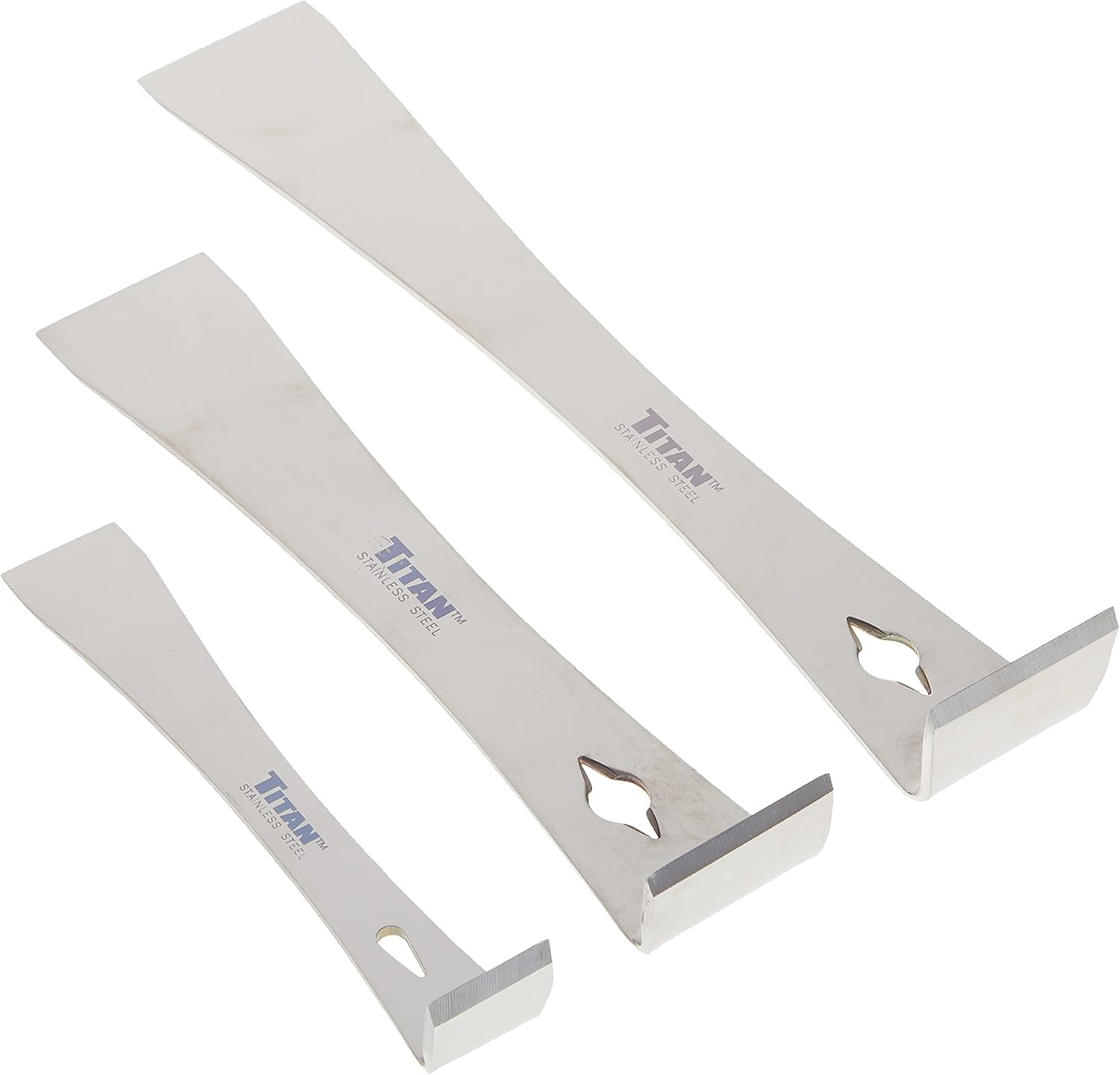 Titan 17007 3-Piece Stainless Steel Pry Bar Scraper Set - Image 1