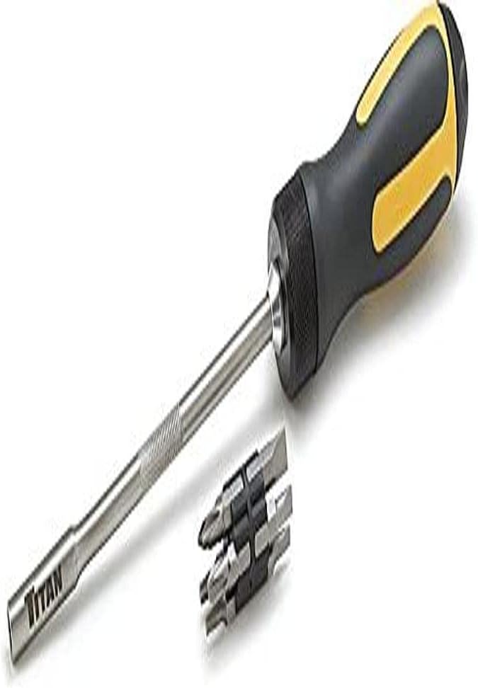 Titan 12220 12-Inch Torque Ratcheting Screwdriver - Image 1