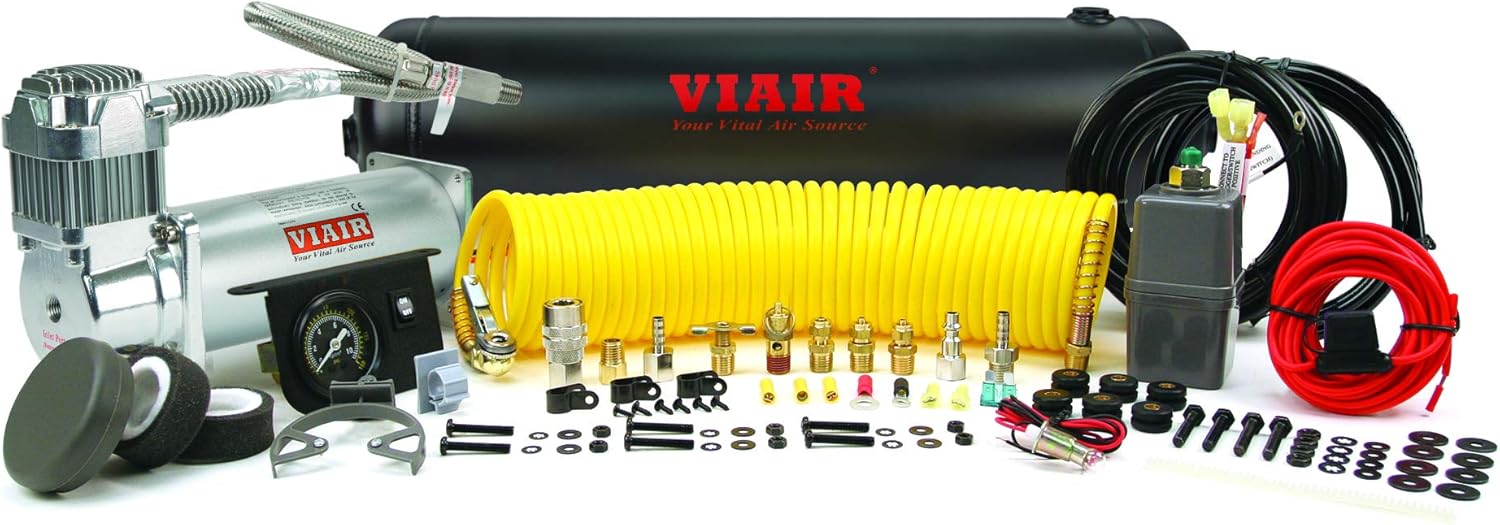 VIAIR Constant Duty OBA Onboard Air System with 450C Air Compressor & 2.5 Gallon Tank, 12V Offroad Compressor, 150 PSI, up to 37" Tires - Image 1