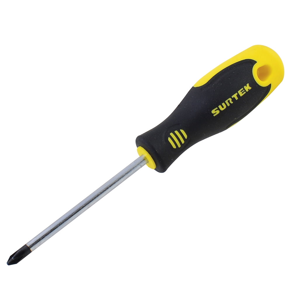 Surtek Bimaterial Handle Screwdriver Phillips #4 x 8" - Image 1