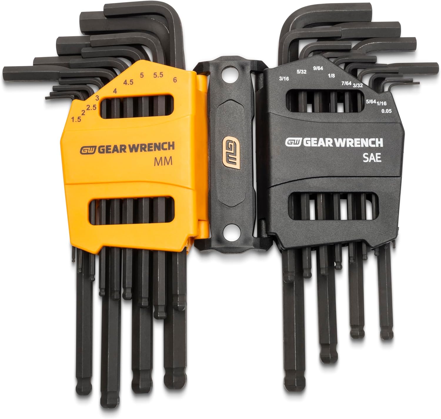 GEARWRENCH 26 Piece SAE/Metric Ball End Long Arm Hex Key Set - 83505 - Image 1