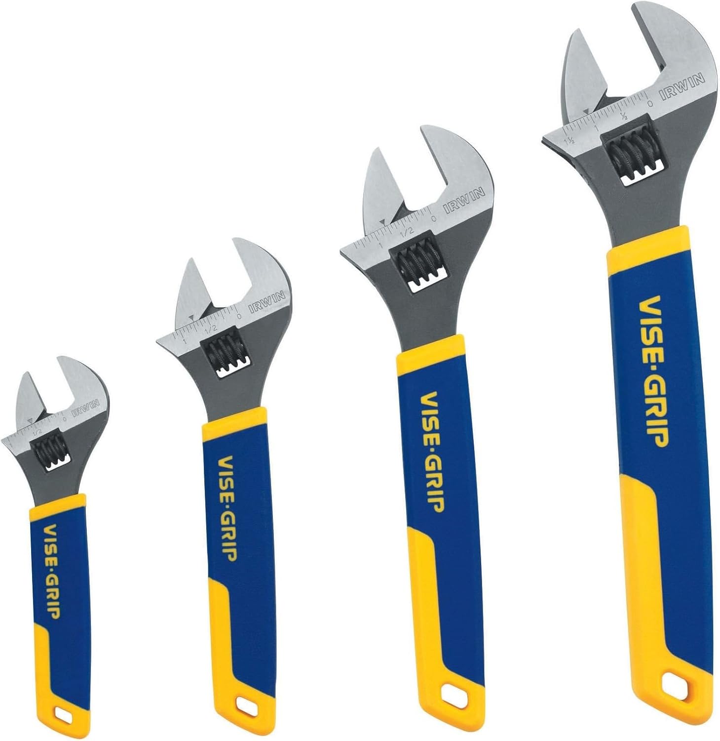 IRWIN VISE-GRIP Adjustable Wrench Set, SAE/MM, 4-Piece (2078706) - Image 1