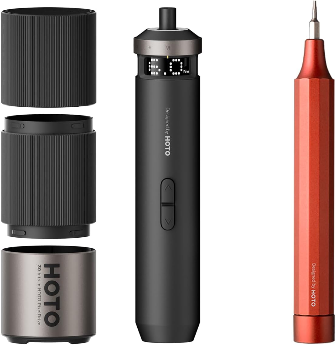 HOTO PixelDrive Electric Screwdriver + 24 in 1 Multi Bit Mini Screwdriver Set - Image 1
