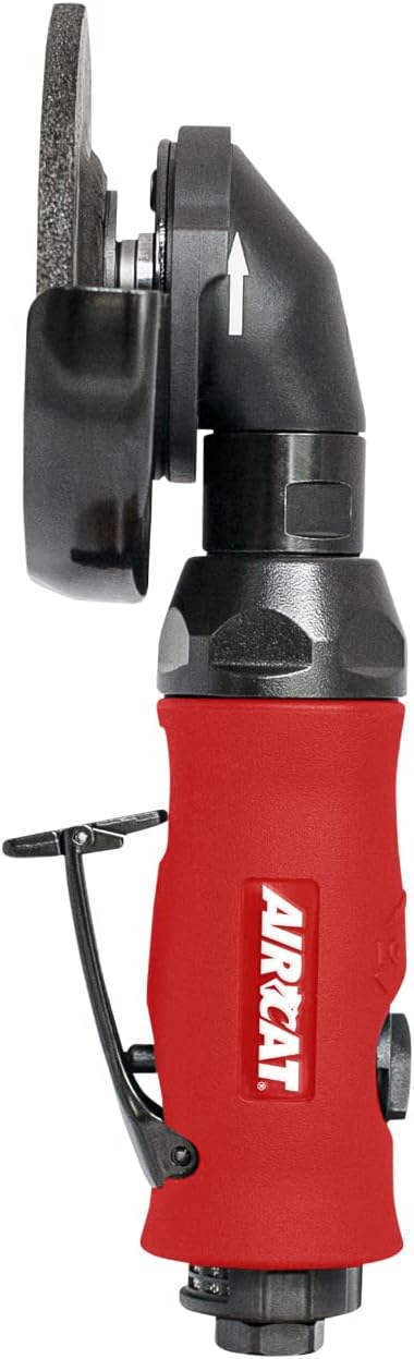 AIRCAT Pneumatic Tools 6340-A: 1.0 HP 4-1/2-Inch Angle Grinder with Spindle Lock 11,000 RPM - Image 1