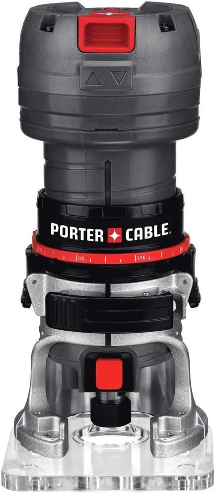 PORTER-CABLE Porter Cable Router, Variable Speed, 1/4-Inch Laminate Trimmer, 5.6-Amp (PCE6435) - Image 1