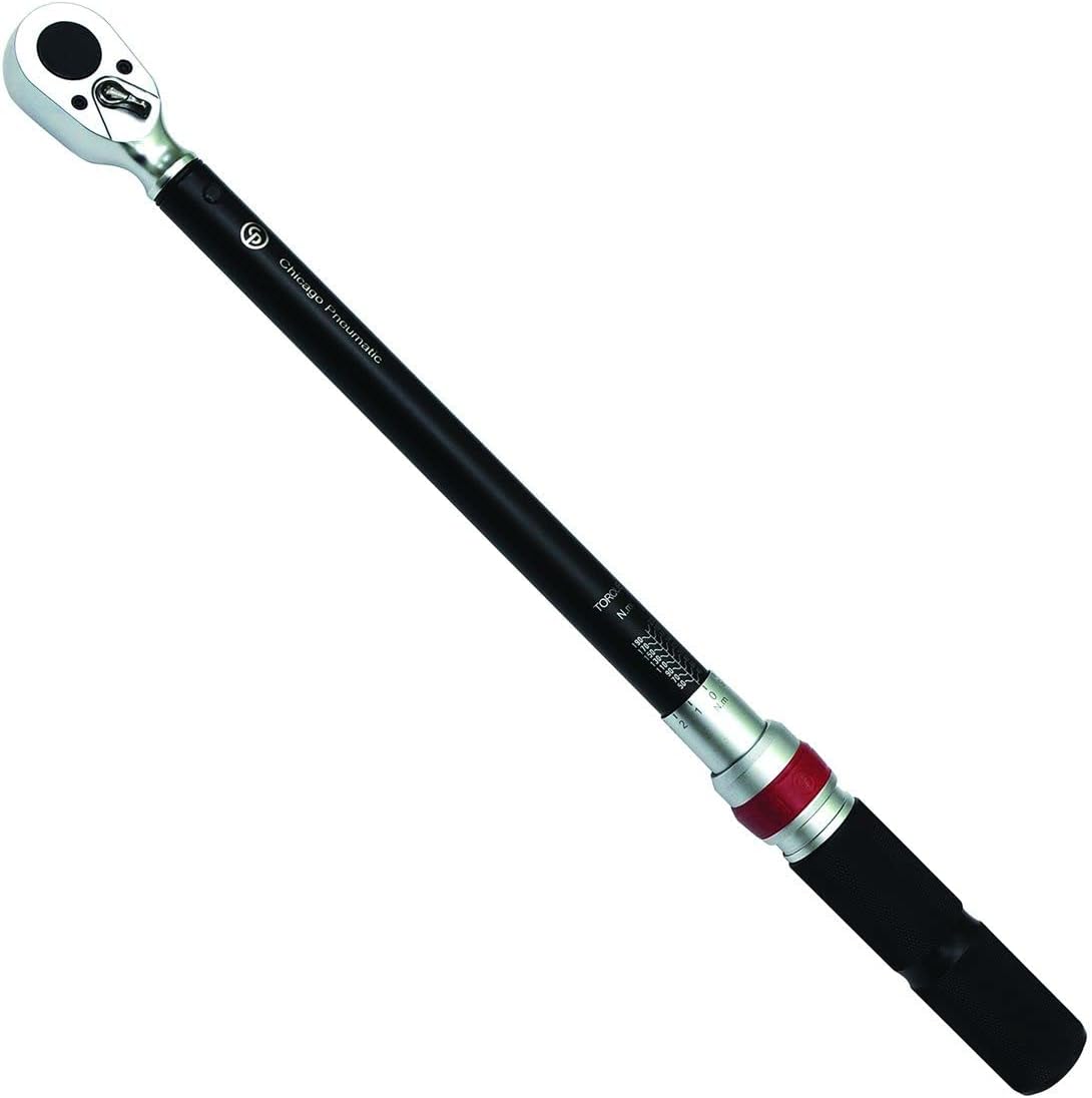 Chicago Pneumatic CP8917 - Manual Torque Wrench, 1/2 Inch, Torque (Min/Max) 60-250 ft. lbf / 60-340 Nm, Automotive, Bike Torque Wrench, Car Garage, Home Improvement Hand Tool, Heavy Duty - Image 1