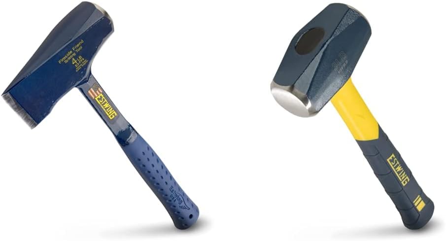 ESTWING Fireside Friend Axe - 14" Wood Splitting Maul | ESTWING Sure Strike Drilling/Crack Hammer - 3-Pound Sledge - Image 1