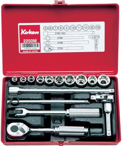 Ko-ken 2250M 1/4 Sq. Dr. Socket set 16 pieces - Image 1