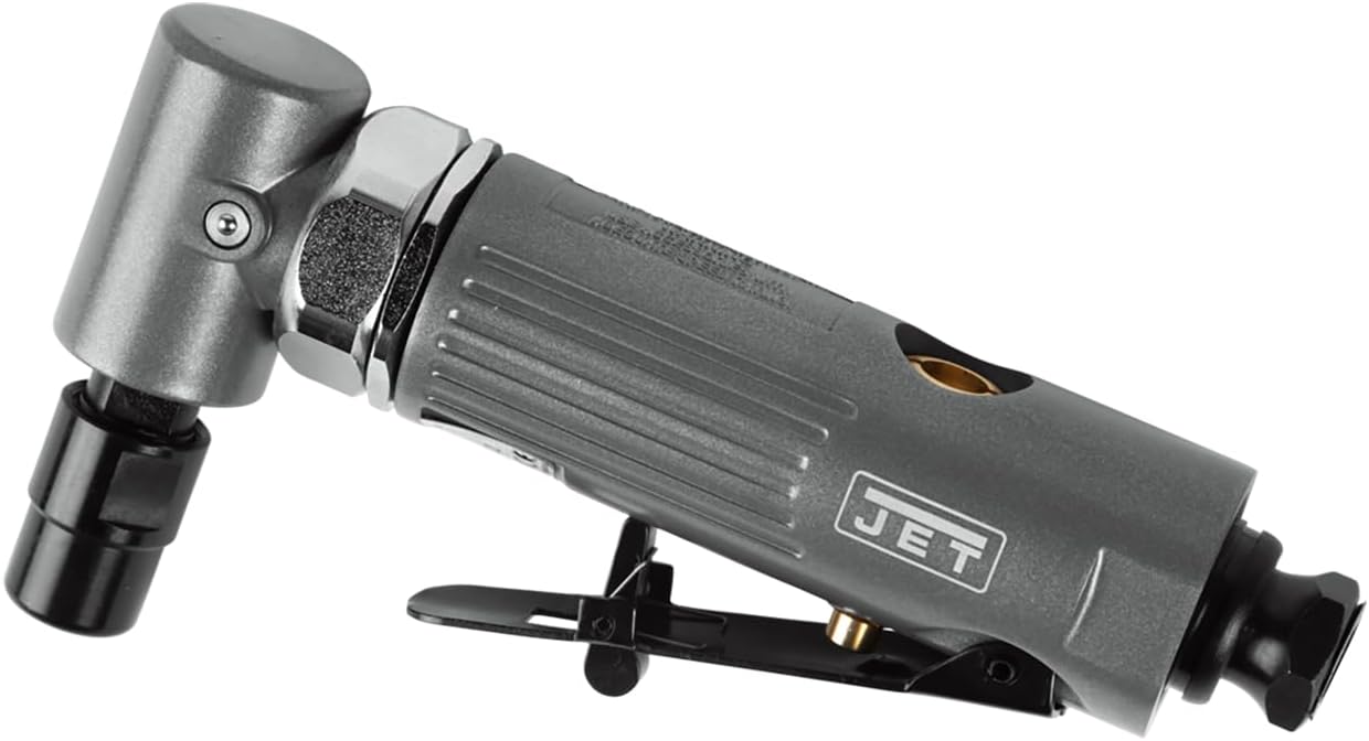 JET 1/4-Inch Pneumatic Right-Angle Die Grinder, 22000 RPM (JAT-403), Gray - Image 1