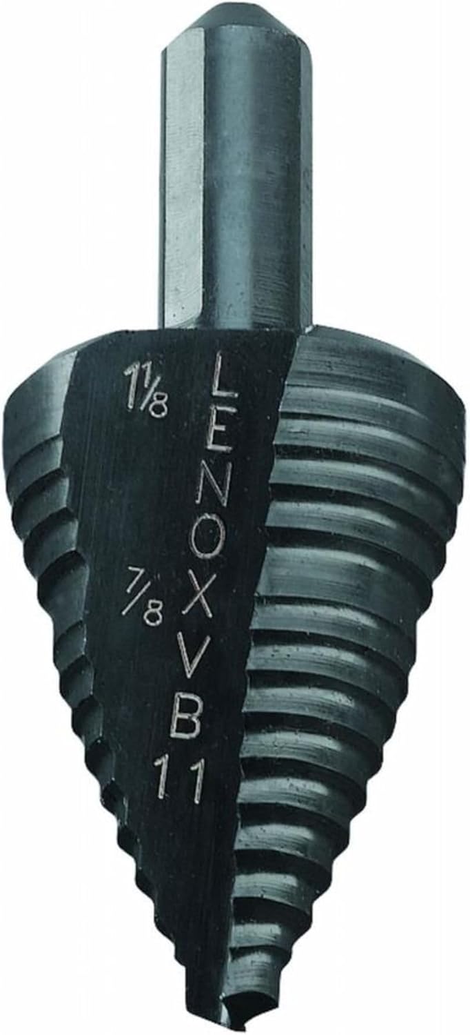 LENOX Step Drill Bit, 7/8 to 1-1/8 Inch (30888VB11) - Image 1
