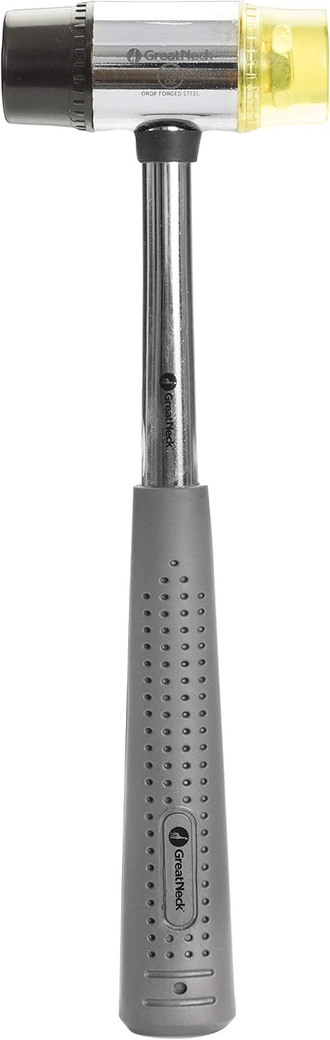 GreatNeck® 12 Oz. Steel Plastic/Rubber Mallet - Image 1
