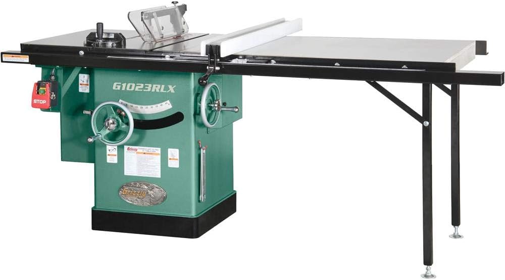 Grizzly Industrial G1023RLX 10" 3 HP 240V Cabinet Table Saw with 7' Rails - Image 1