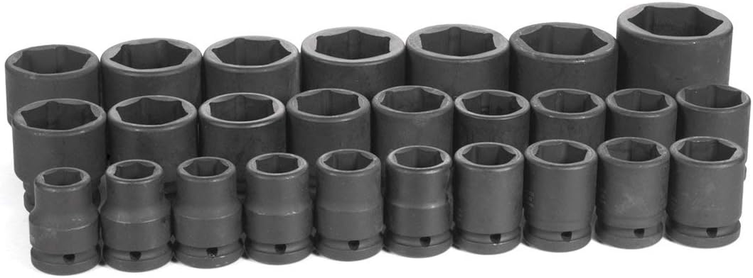 Grey Pneumatic 3/4 Inch Drive Standard Metric Master Impact Socket Set 26pc - Image 1
