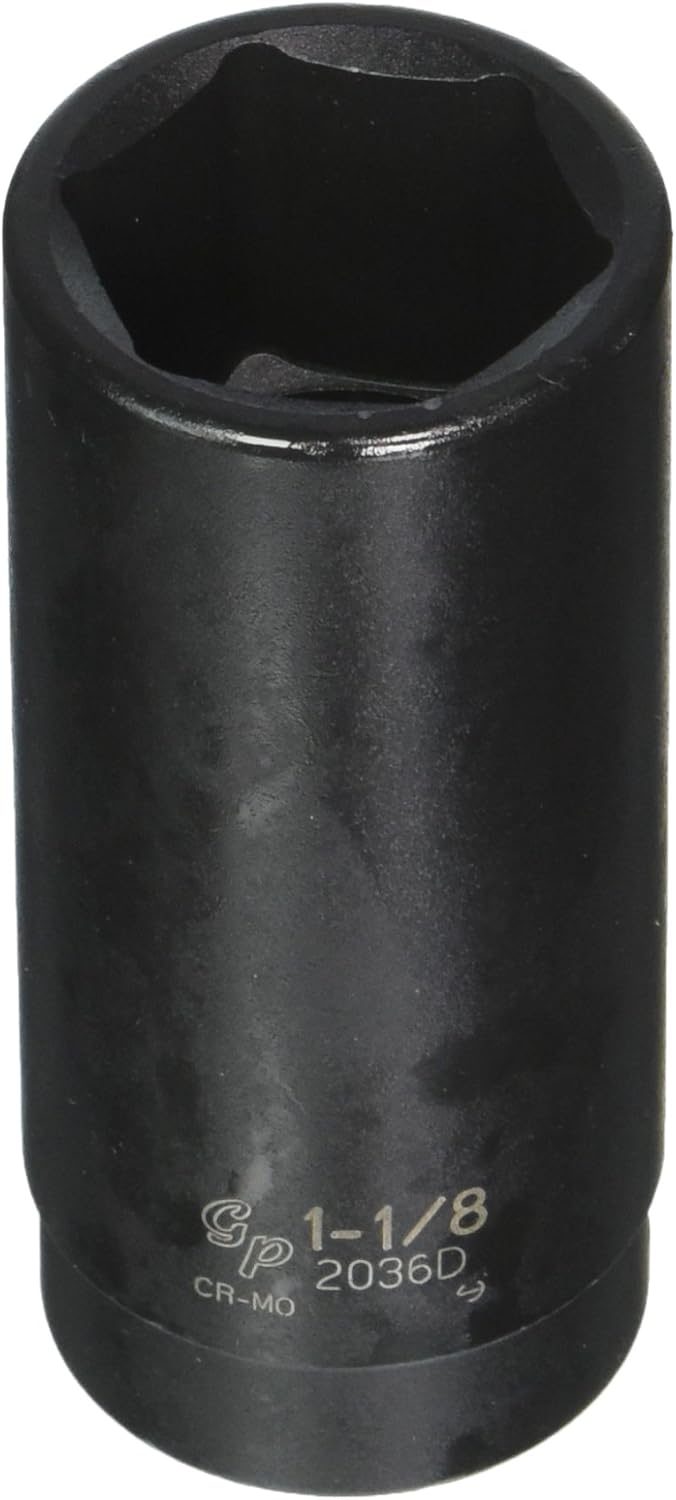 Grey Pneumatic (2036D) 1/2" Drive x 1-1/8" Deep Socket - Image 1