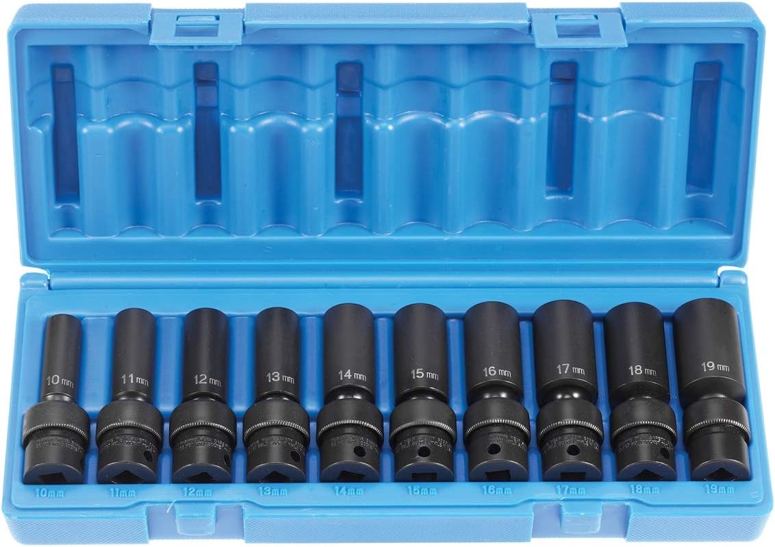 3/8"" Dr 10Pc Dp Univ Metric - Image 1
