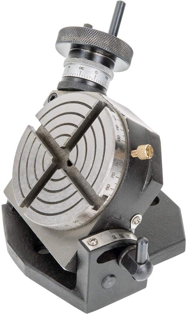 Grizzly Industrial H7578 - 4" Rotary Table With Tilting Base - Image 1