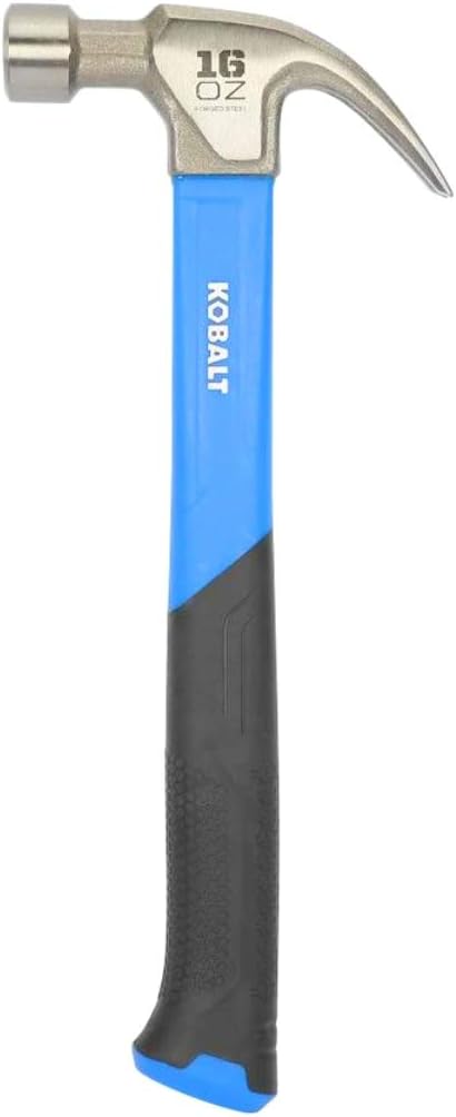 Kobalt 16-oz Smoothed Face Steel Claw Hammer with Slip-Resistant Fiberglass Handle (1-Pack) - Image 1