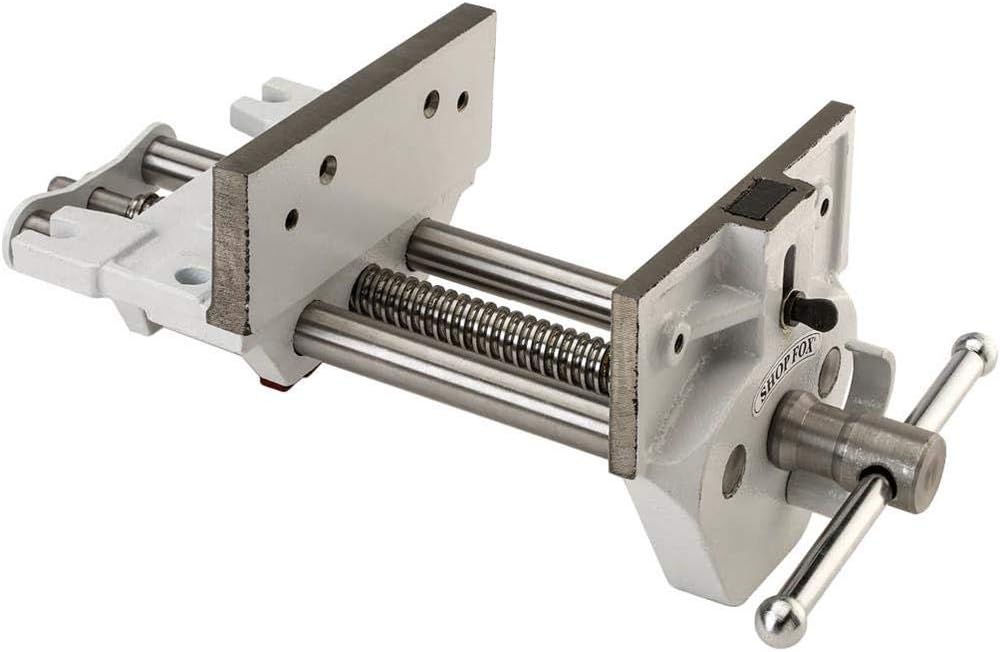 Shop Fox D4327 7-Inch Quick Release Wood Vise, Silver - Image 1