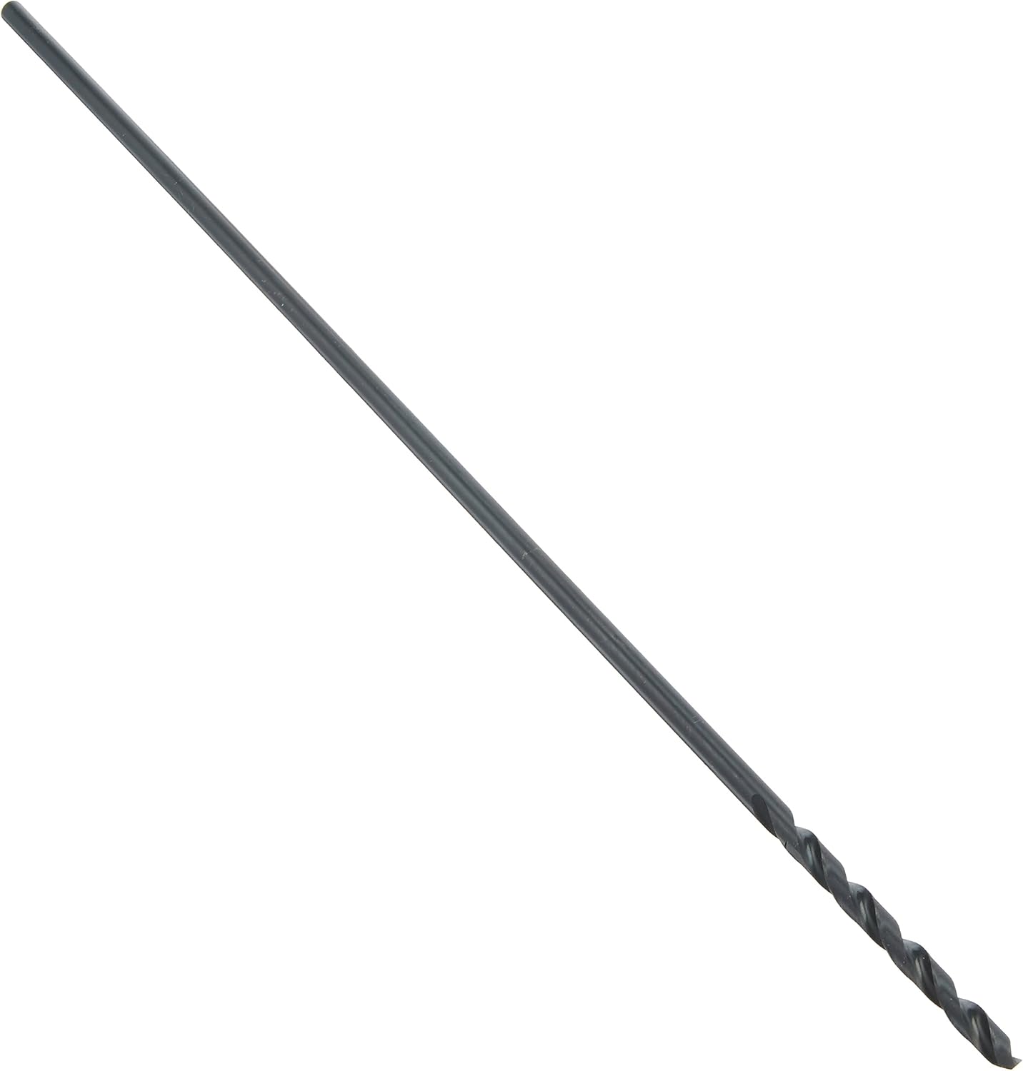 Irwin Tools 62112ZR Single Black Oxide High-Speed Steel Drill Bit, 3/16" x 12" - Image 1