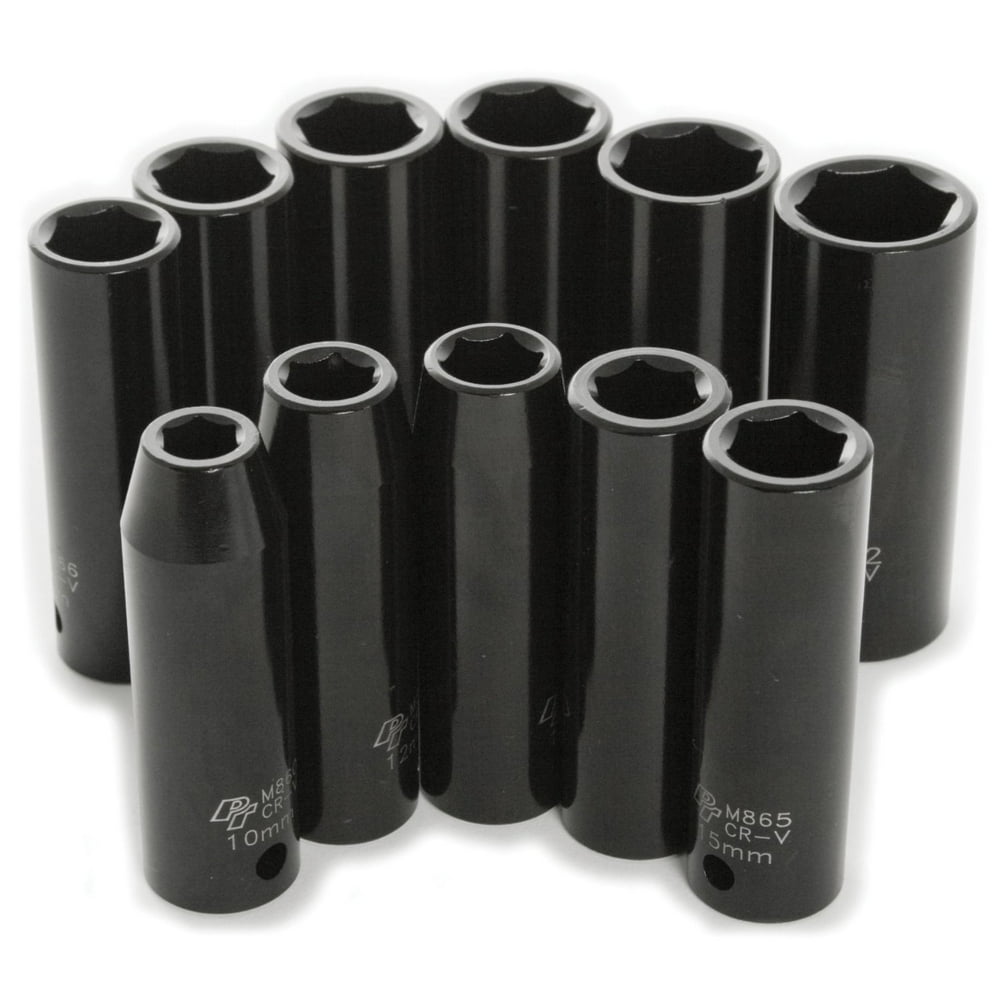 Performance Tool M591DB 11pc 1/2" Dr MET DW Impact Skt - Image 1