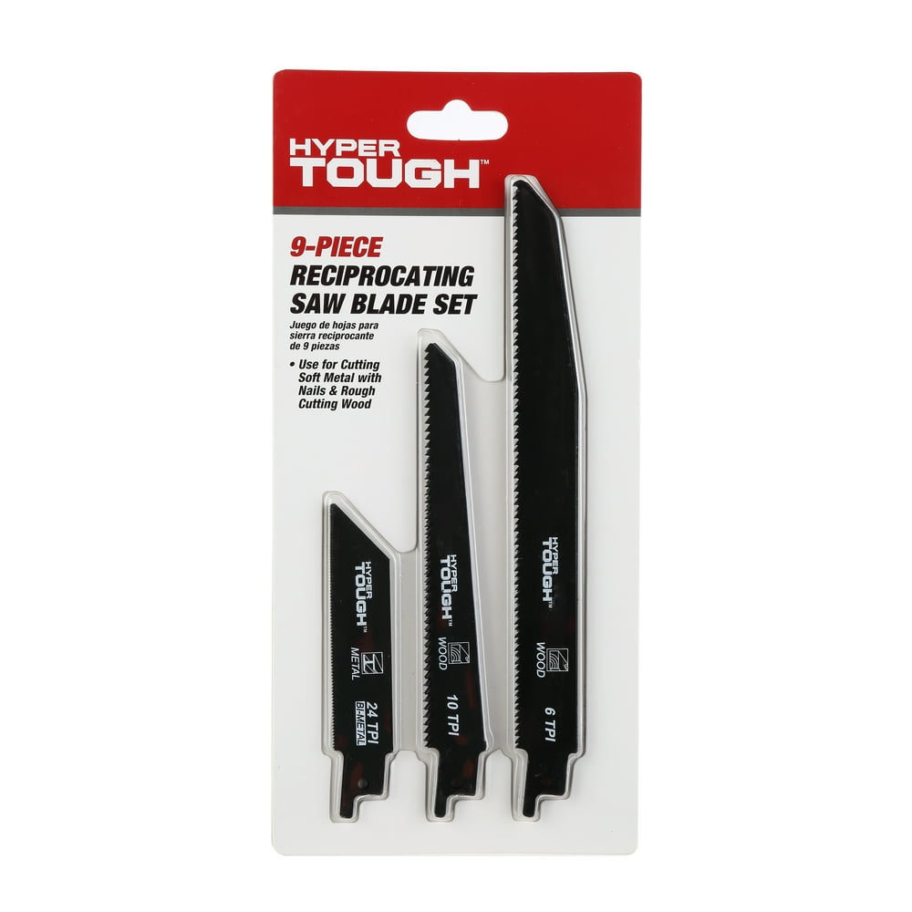 Hyper Tough 9 Piece Reciprocating Saw Blades - Image 1