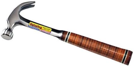 Estwing E16C Claw Hammer, Leather Grip Hammer, Smooth Face, 16-Ounce, 12.5-Inch - Image 1