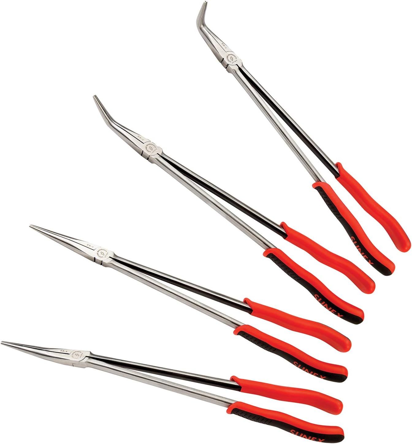 SUNEX TOOLS 3706V 4 Pc 16" Long Reach Plier Set - Image 1