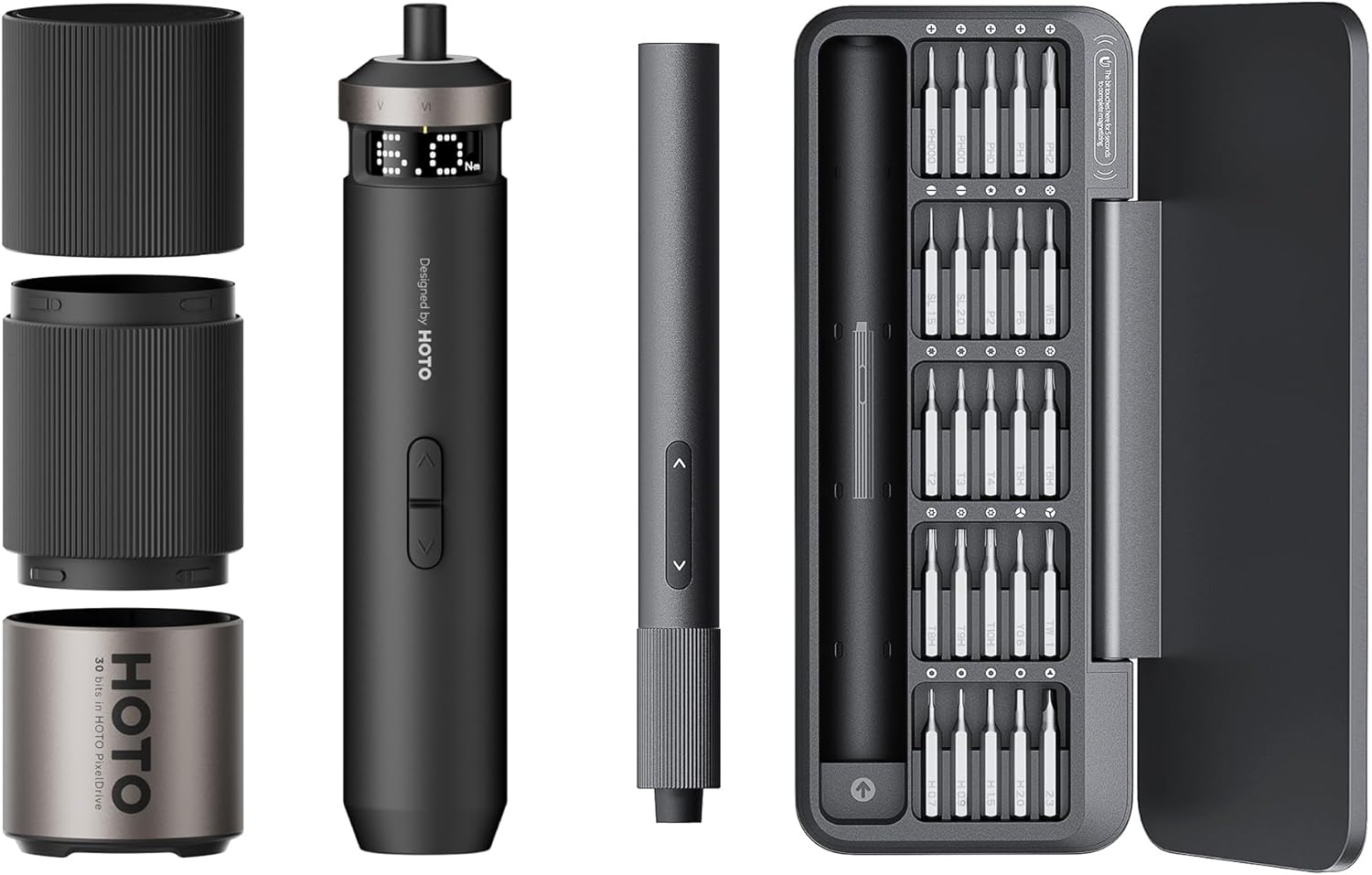 HOTO PixelDrive Electric Screwdriver + 25-in-1 Mini Electric Screwdriver - Image 1